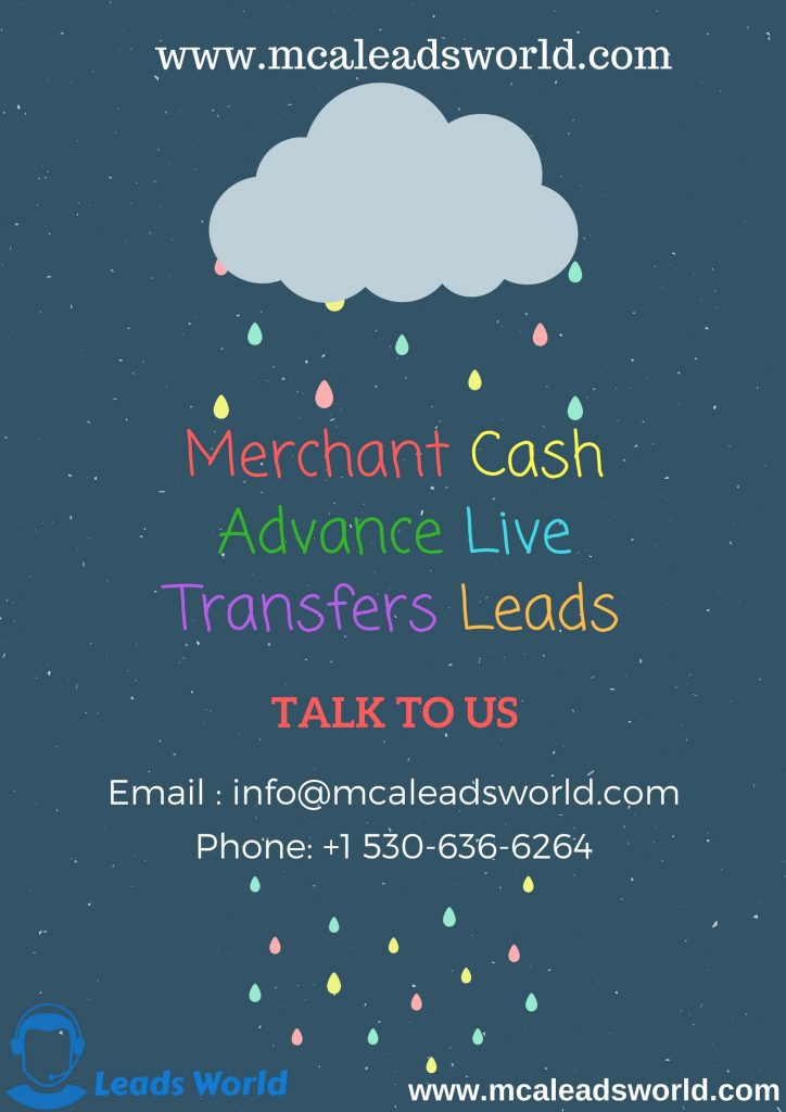 merchant cash advance live transfer leads